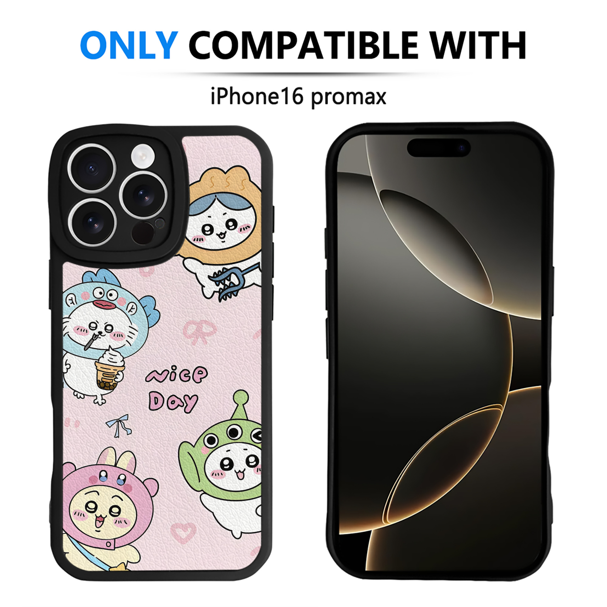 （画像用） ちいかわ Chii-kawa 【iPhone 16シリーズ対応】シリコンスマホケース（レザー調） 材質：シリコン